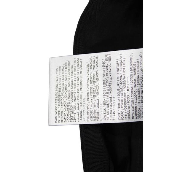 Jil Sander Womens Zipper Fly High Rise Wide Leg Pants Black Cotton Size FR 34 - Picture 4 of 6